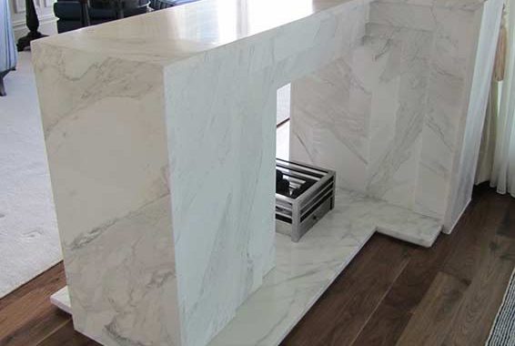 Calacatta Oro Fireplace Calacatta oro fireplace bespoke fabrication