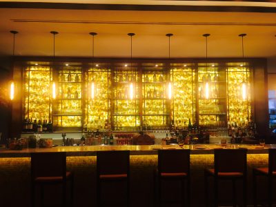 Glass Countertop and Bar Top made to measure of ecoglass and backlit
