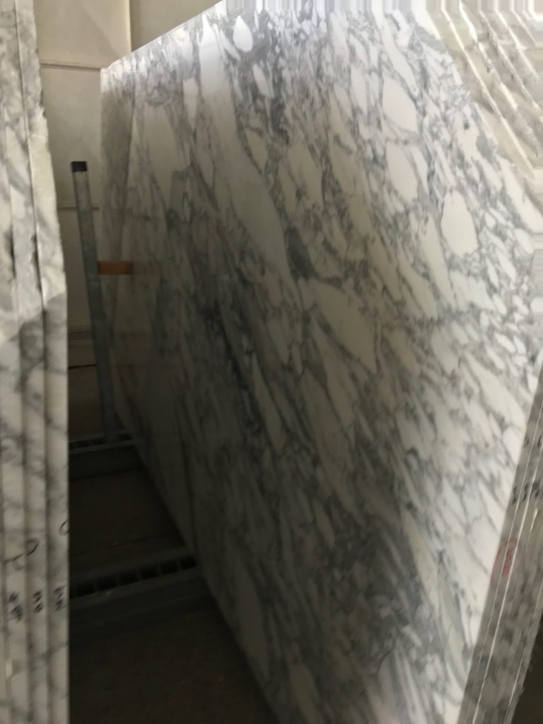 Arabescato marble slabs
