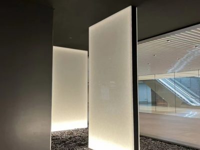 Backlit Topaz EcoGlass Panels