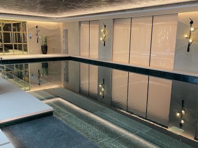 Sustainable Recycled Glass Swimming Pool Cladding