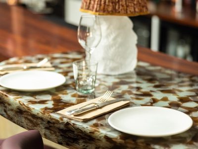Recycled Eco Glass Worktop Countertop EcoGlass Worktop Countertop in Zircon made to measure for hospitality interiors
