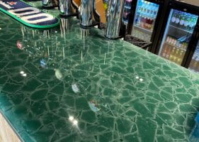 Recycled_Glass_Green_Worktops Sustainable Recyclable Recycled Glass Worktop