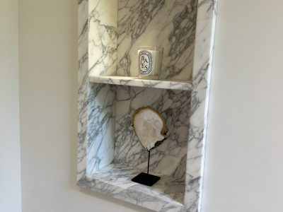 Arabescato Marble Bathroom Niche