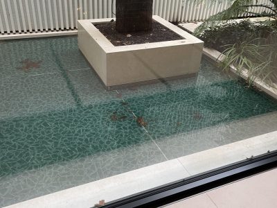 Glass Fountain Emerald Green Eco Glass