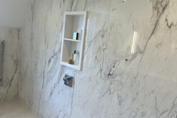 Statuarietto Marble Bathroom Chelsea Flat